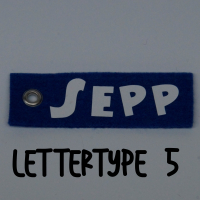 Sleutelhanger VILT met naam (tweezijdig bedrukt)